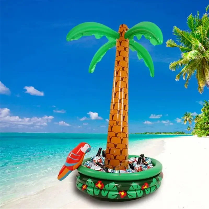 New 180cm Inflatable Coconut Tree Bar Props Hawaiian Series Palm Tree Ice Beverage Buffet Beach Party Inflatable Toy 2