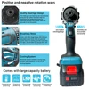 JAUHI 20+1 Torque 280N.m Brushless Electric Screwdriver Rechargeable Cordless Electric Drill Screw Driver for Makita 18v Battery 6