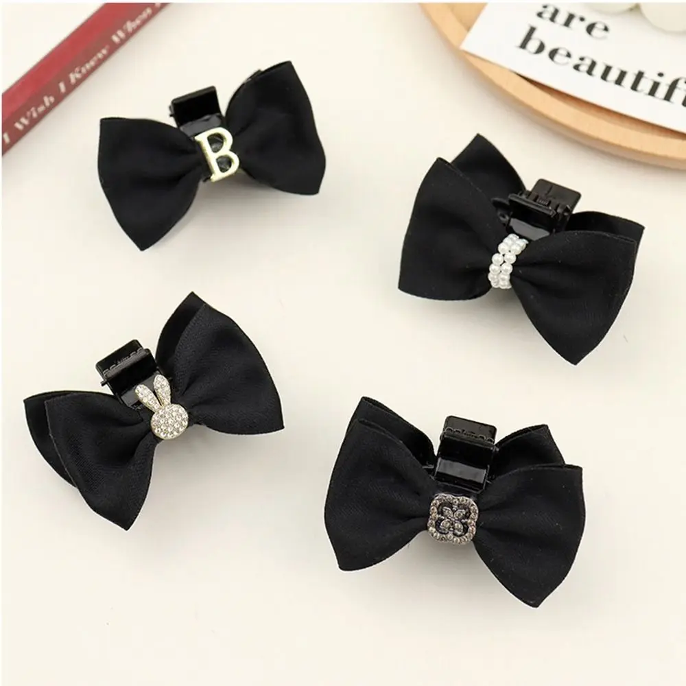 

Girl Hairclip Small Hair Claws Cloth Pearl Rabbit Cute Hairpin Female Hair Accessories Korean Style Headwear Bow Hair Clip