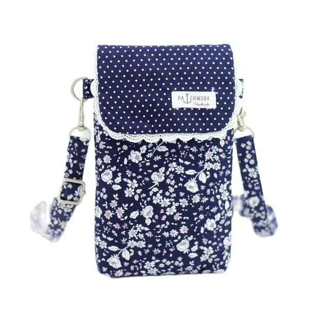 Cotton Floral Women s Crossbody Shoulder Bag Ladies Mini Handbag Female Cloth Sack Small Phone Purse Wallet Pouch for Girls 2023