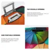 Colourful Umbrella Pattern Suitcase Cover 3d Design Business Protector Vacation Useful Luggage Supplies 4