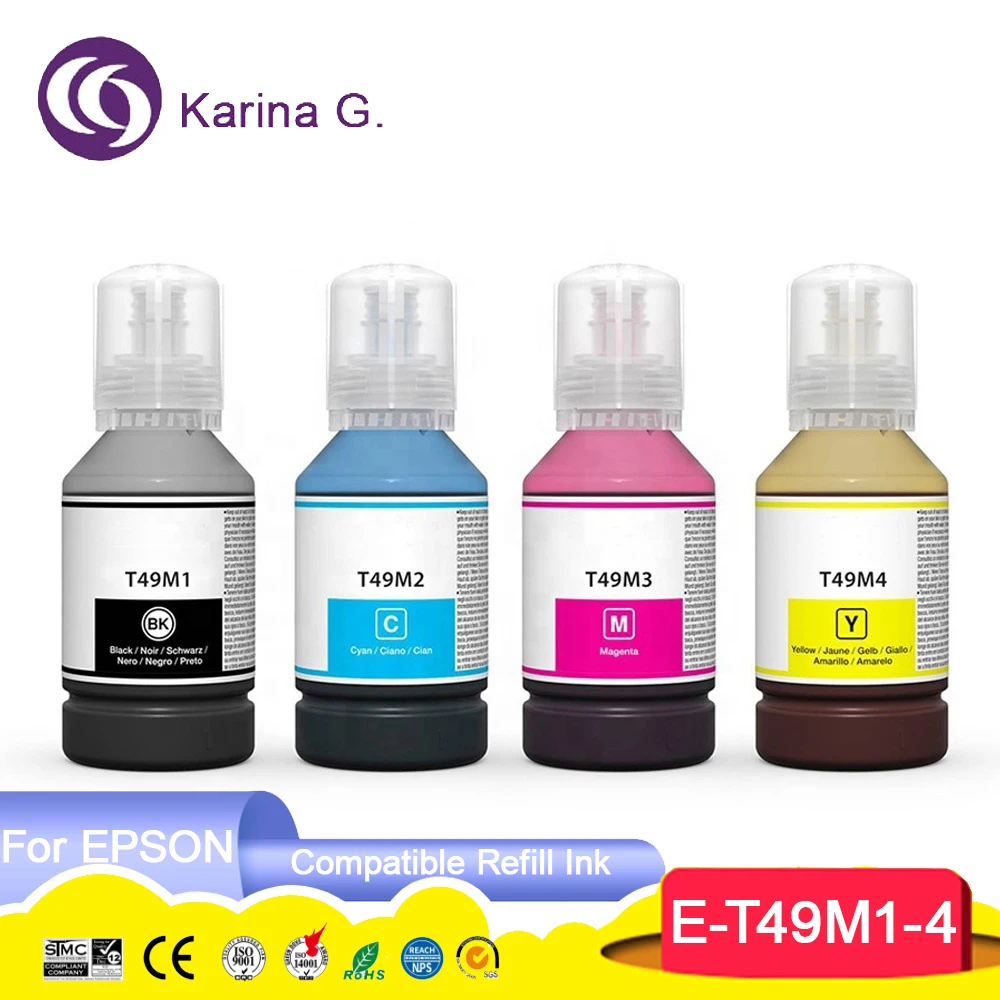 T49M T49M1 T49M2 T49M3 T49M4 Premium Sublimation Compatible Color Bulk Water Based Bottle Refill Ink for Epson SC-F570 SC-F170 dye ink kit ink refill kit dye ink refill inkjet printer ink ink cartridge refill kit ink refill