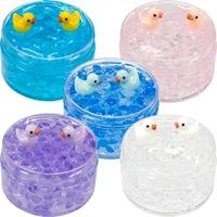 120ml Clear Beads Crunchy Slime Kit Duck Super Soft Stretchy & Non-Sticky Crystal Sludge Party Favors Slime for Birthday Gifts 2
