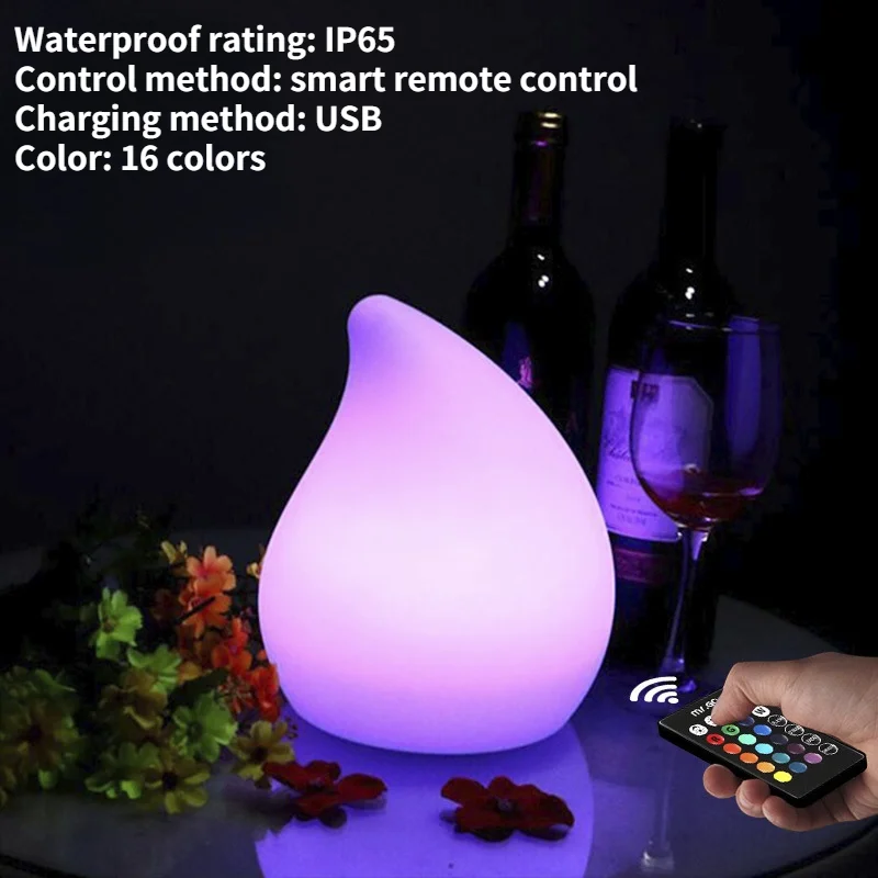 

Led Bar Rgb Remote Control Wizard Strip Room Decoration Light Luz De Table Lamp 16 Colors Bar Restaurant Hotel Reception Egg