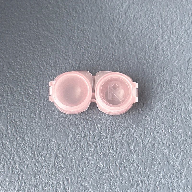 5Pcs 컬러 프레스 타입 렌즈 컨테이너 주최자 휴대용 미니 콘택트 렌즈 케이스 프레스 타입 여행용 아이 케어 키트 보관함