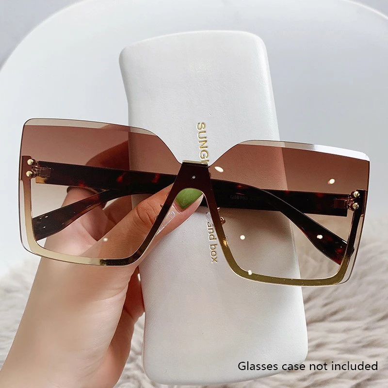 Lunettes de soleil mi-monture métal style européen pour femme - Protection UV pêche mode