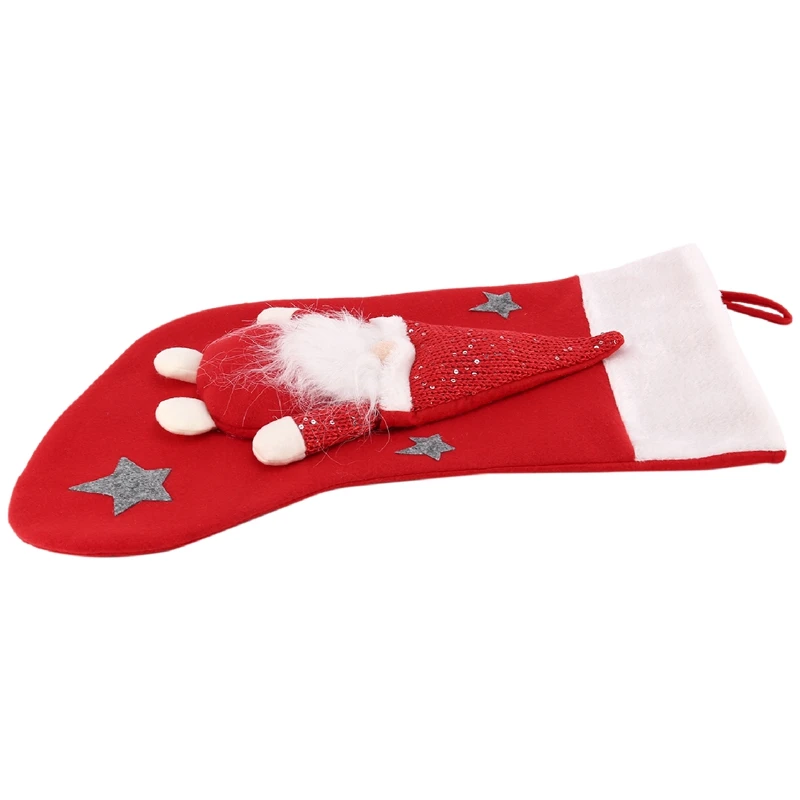 

Рождественские чулки с Санта-Клаусом, камином, дневные рождественские конфетные подарочные носки, рождественские праздничные домашние украшения