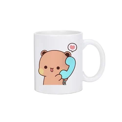 Cute Panda Bear & Kitten Couple Christmas Mug - Kawaii Coffee Milk Cup with Free Shipping - 300ml (20)