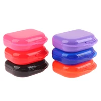 Boîte de rangement pour prothèses dentaires, étui pour protège-dents, conteneur en plastique pour hygiène buccale, plateau pour appareils dentaires, 1 pièce 1