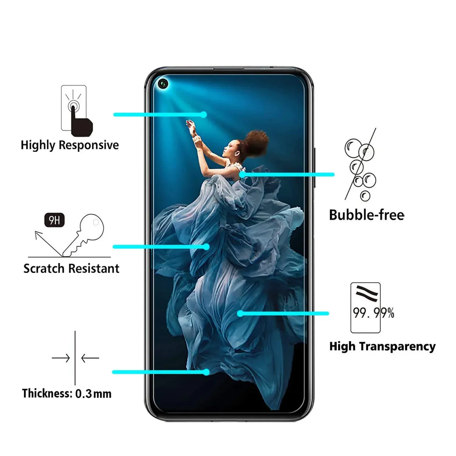 Premium Tempered Glass Screen Protector - Enhanced Smartphone Protection