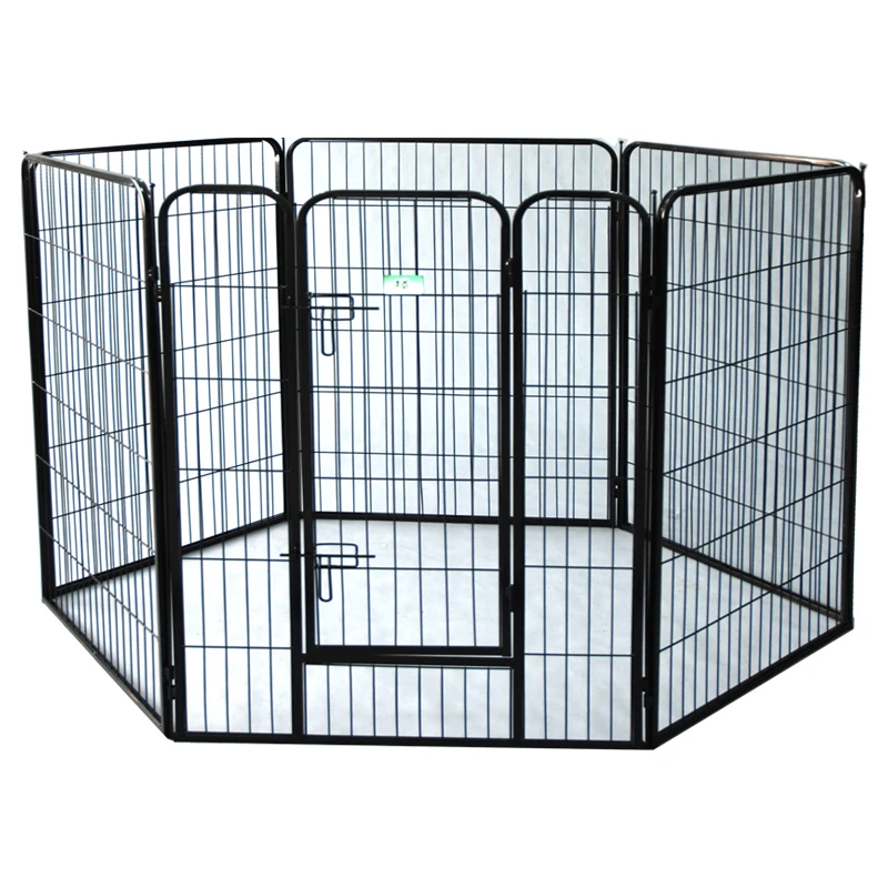 

Square Tube Fence Heightened Bold Large Dog 6-Piece Fence Indoor Universal