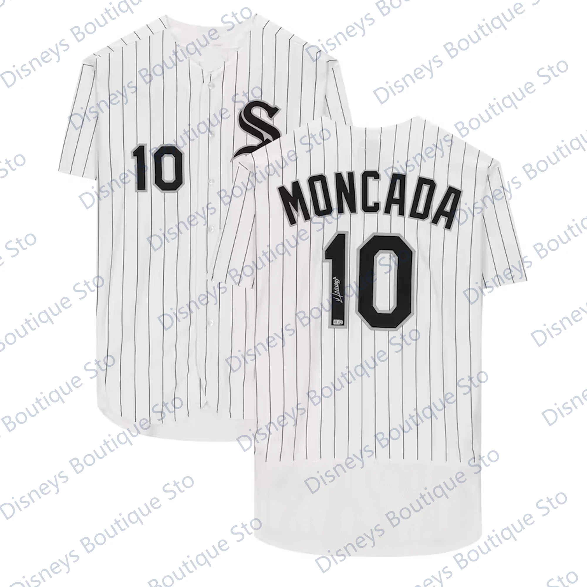 Maillot de baseball blanc taille réelle, Jackson Chicago, n ° 8, avec boutons découpés, art par FC Arrigo, uniforme de baseball, nouvelle collection