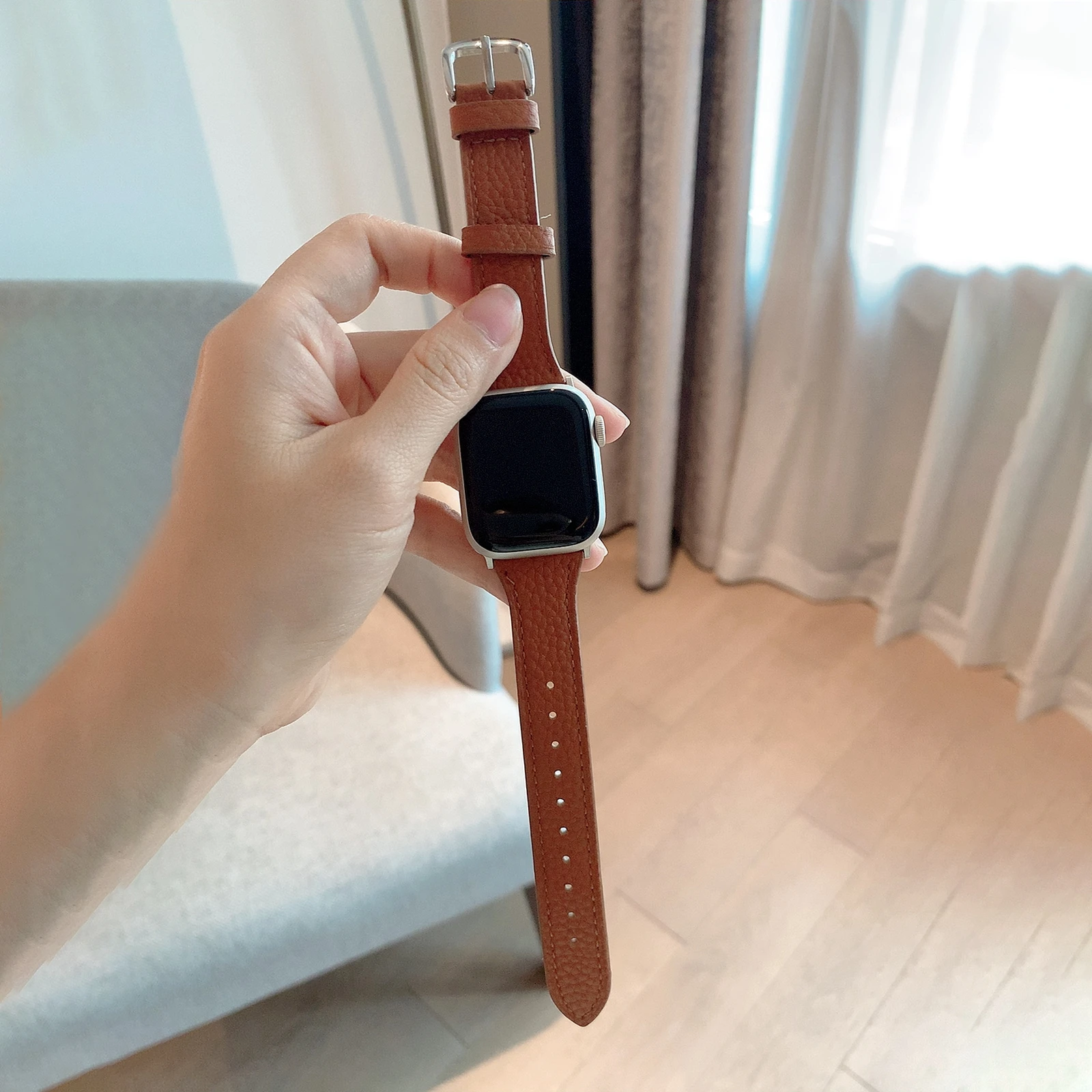 Women's Leather Loop Watch Band