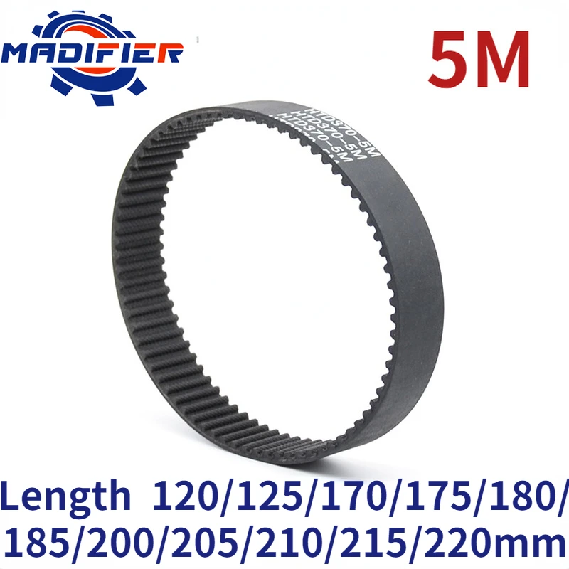 

GKTOOLS 5M Width 10/15/20/25/30mm Closed Loop Rubber Timing Belt Length 120/125/170/175/180/185/200/205/210/215/220mm