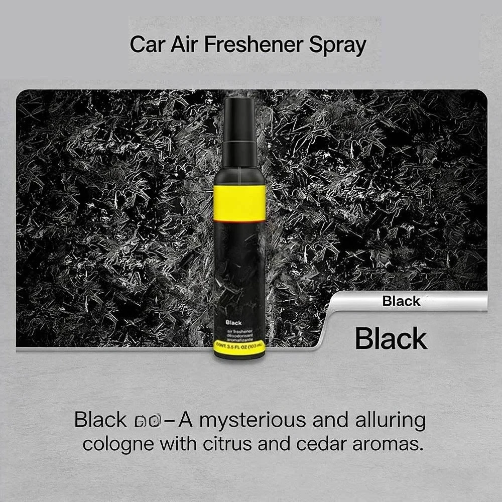 Luxury Car Air Freshener Spray, Portable Bottle, Deodorizing and Refreshing Experience