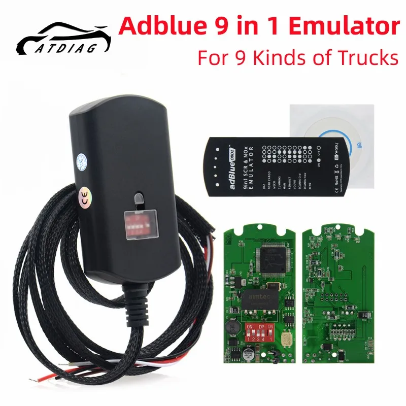 

2023 Adblue 9 в 1 Обновление Adblue 8 в 1 8 в 1 для 9 Грузовиков Универсальный эмулятор AdBlue сверхмощный не требует программного обеспечения
