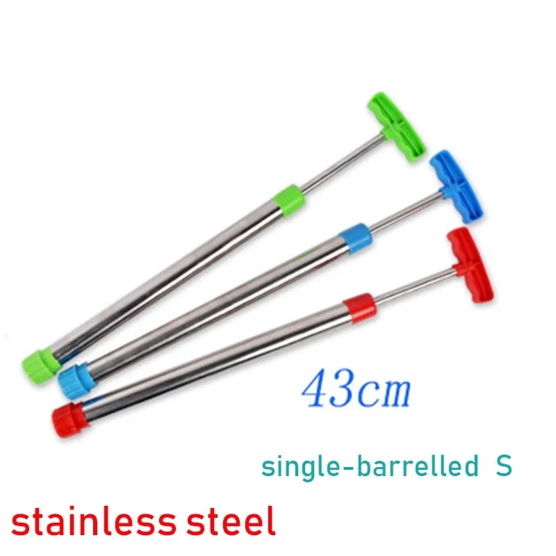 Outdoor Fun Summer Pulling type Water Guns Stainless Steel Swim Sprayer Toy For Kids Children Beach Water Guns Water Shooter 5