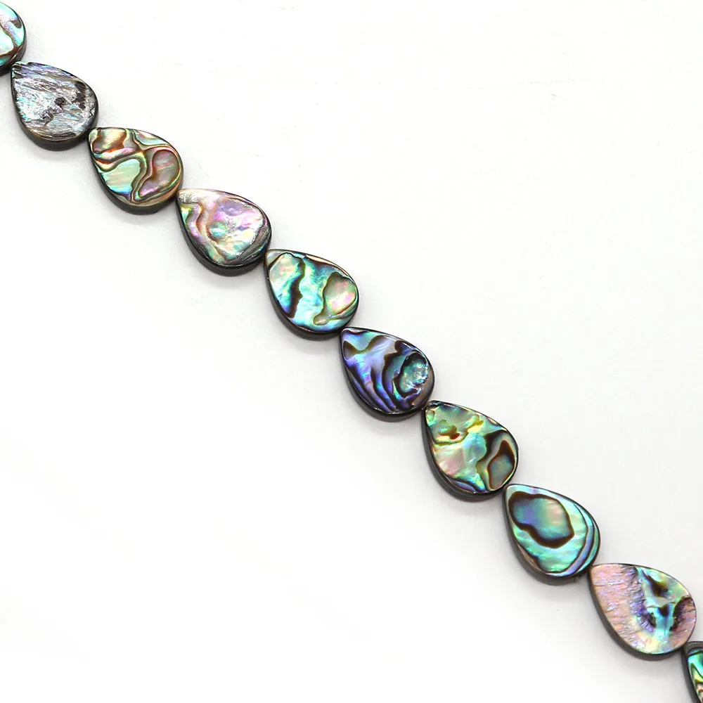 Natural Abalone Shell Drop Shape Straight Hole Beads 8-20mm Charm DIY Necklace Earrings Bracelet Boutique Jewelry Accessories
