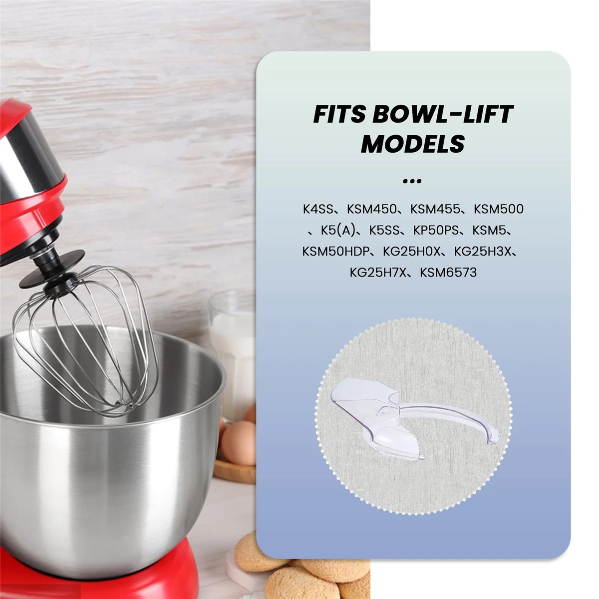 Pouring Shield Mixer Accessories and Replacement Parts KN1PS W10616906 Compatible for KitchenAid Attachment HOT