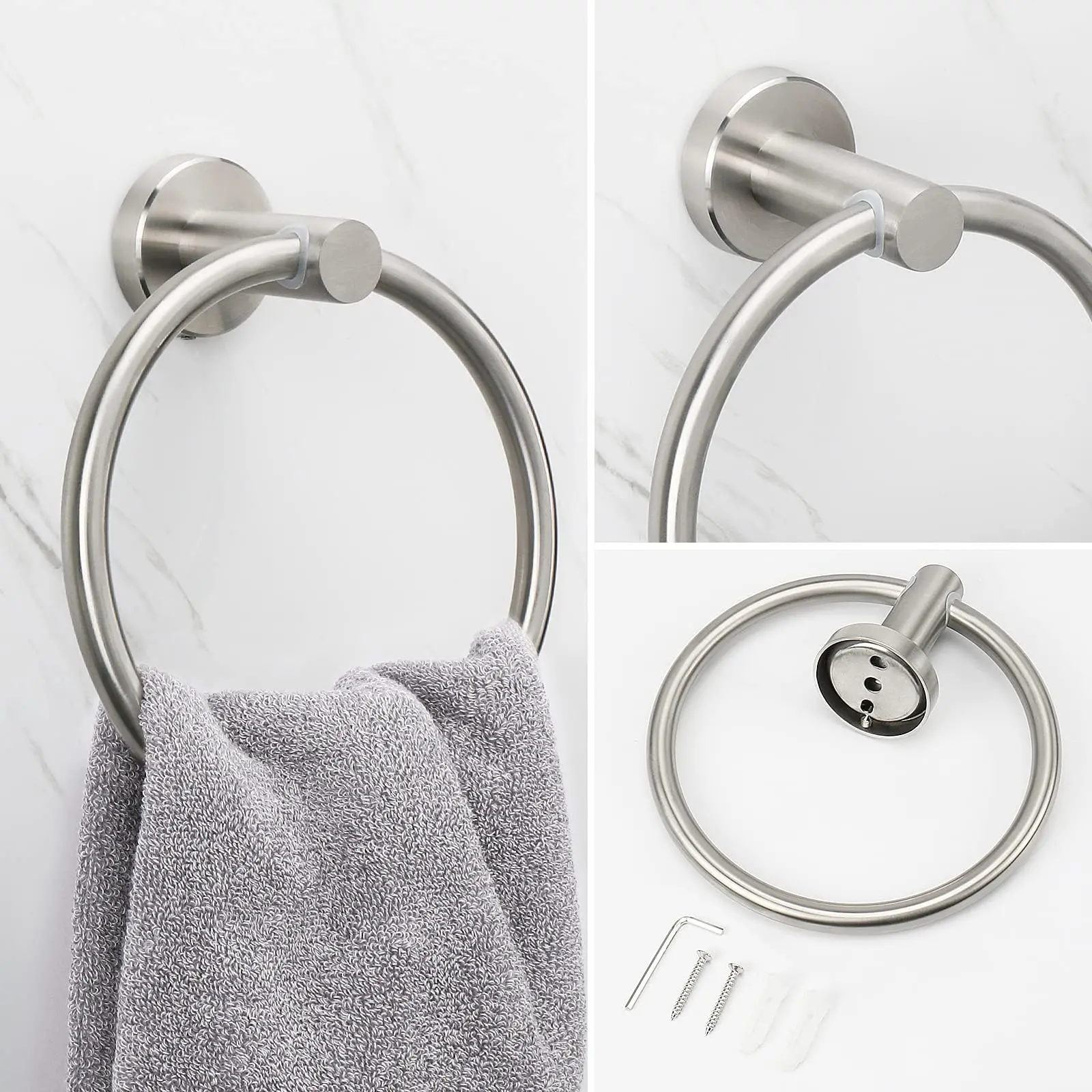 Stainless Steel Towel Ring 1