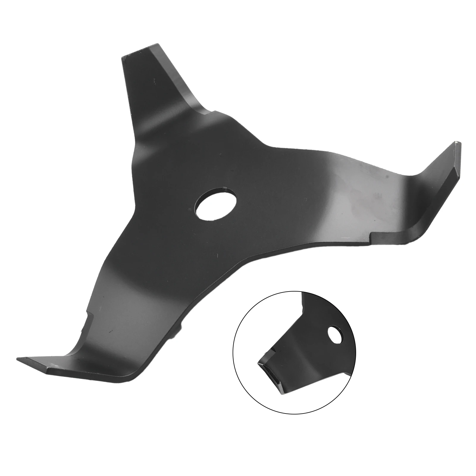 1pcs 4mm Tapered Brushcutter Blade 3 Tooth Shredder High Carbon Steel For All Brush Heads Reducing Rings Garden Trimmer Parts