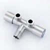 Double Handle Sta===l Cold Water Faucet ===throom Tap Va==e Angle Valve Si======nlet Double Outlet Double Control Valve 6