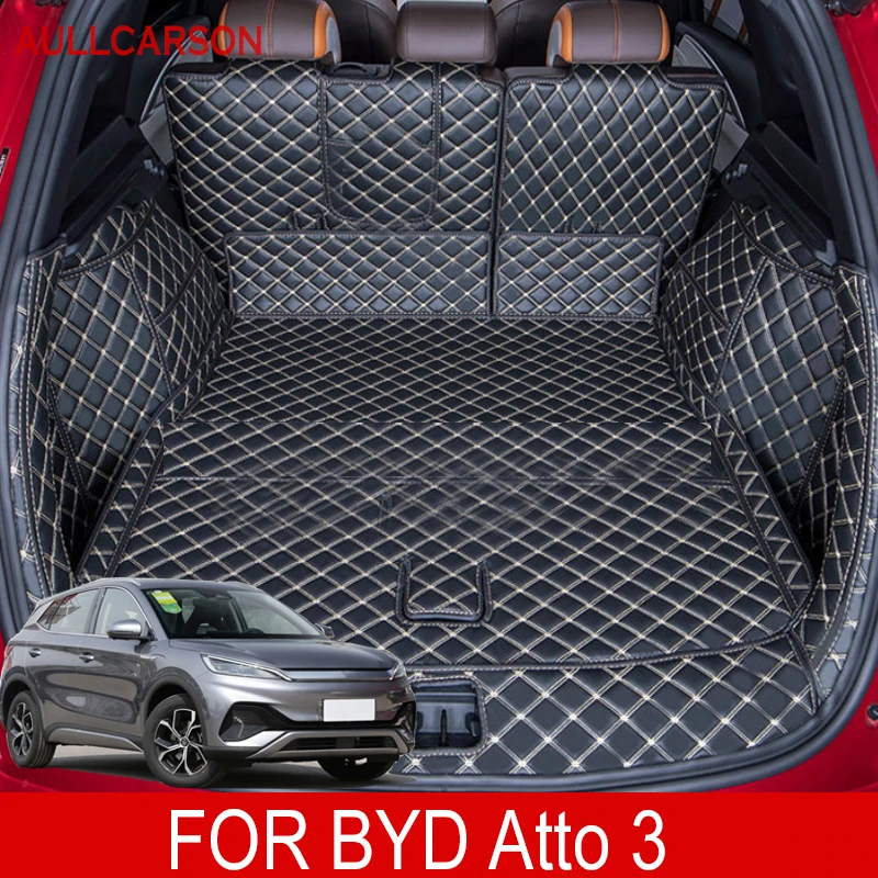 ForBYDAtto3EV20222023CustomTrunkMatsLeatherDurableCargo