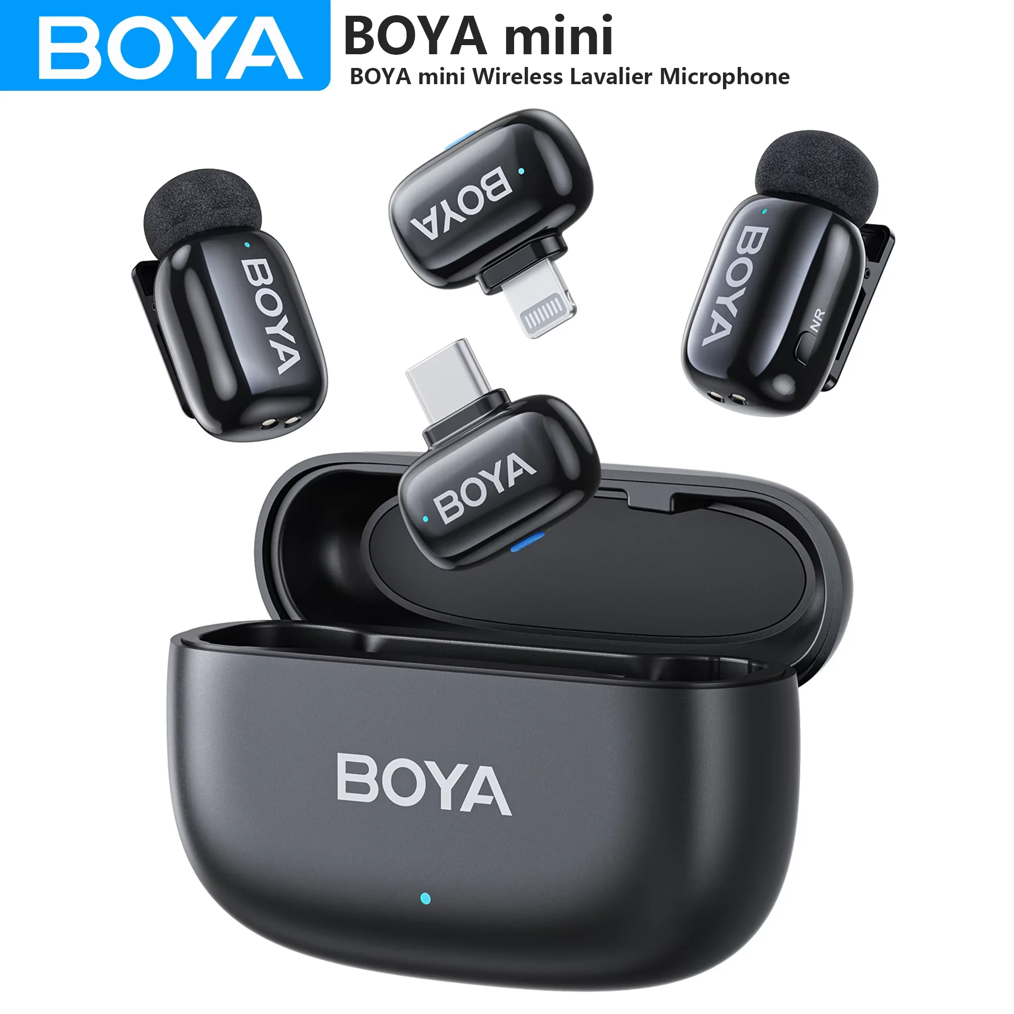 boya mini ほぼ新品 BOYA BOYA ミニワイヤレスラベリアマイク iPhone 15/16 シリーズ