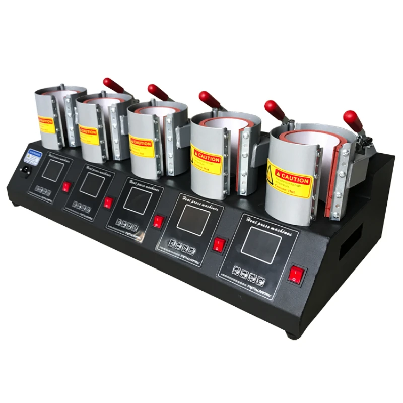 

QJ-1H 5 in1 Heat press machine with two kinds of mug heater