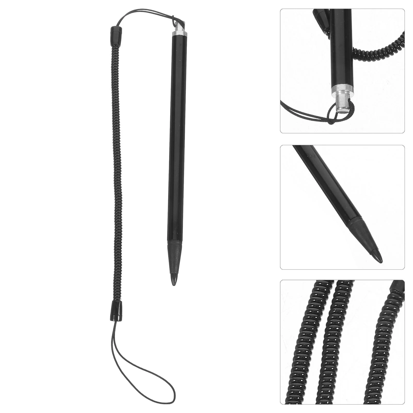 

3 Pcs Spring Rope Resistive Screen Stylus Copper Fittings Pen for Touch Screens