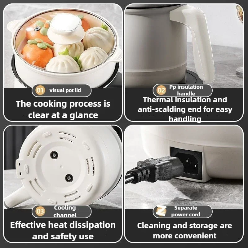 450W Fully Automatic Cooking Integrated Rice Cooker Home Electric Wok Does Not Stick To The Liner Simple Operation Rice Cooker 2