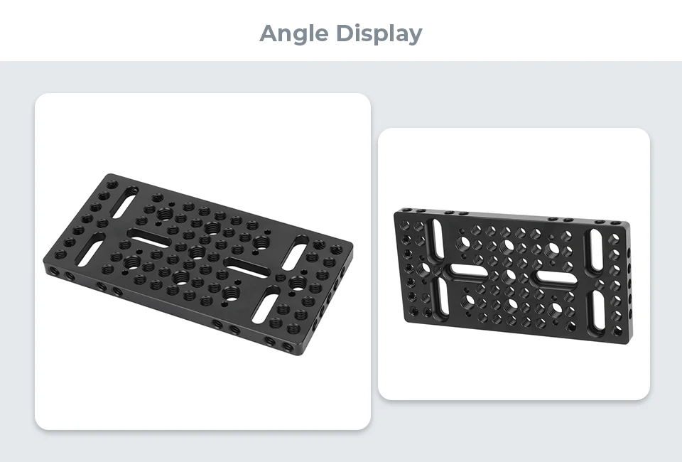 Multi-Purpose Mounting Cheese Plate with ARRI Accessory Mounts Quick Release Bas