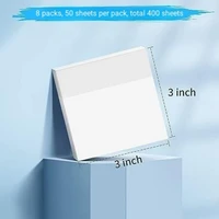 400 Sheets Transparent Sticky Notes Pad , See through Self-adhesive Sticky Notes Pads for Book Annotation, Office, School 2