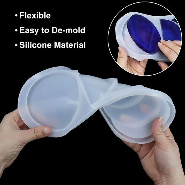 Moon Phase Resin Molds Crescent Silicone Molds Full Moon Epoxy for Resin Crafts DIY Making Decoration