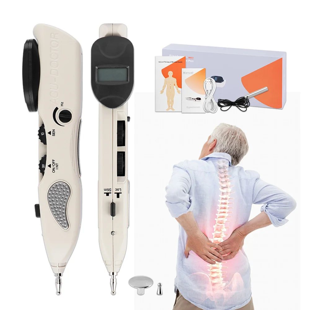 

Electronic Acupuncture Pen Tens Point Detector Acupuntura Massage Pain Therapy Acupuncture Meridian Energy Pen Muscle Stimulator