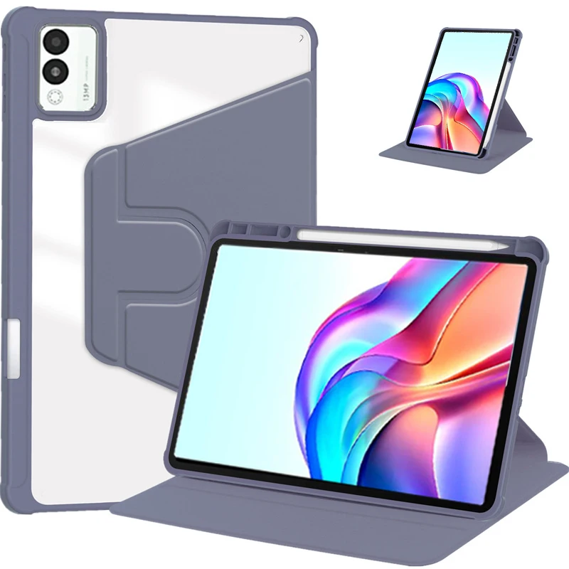 360 Rotating Acrylic Hard Stand Cover with Pencil Holder