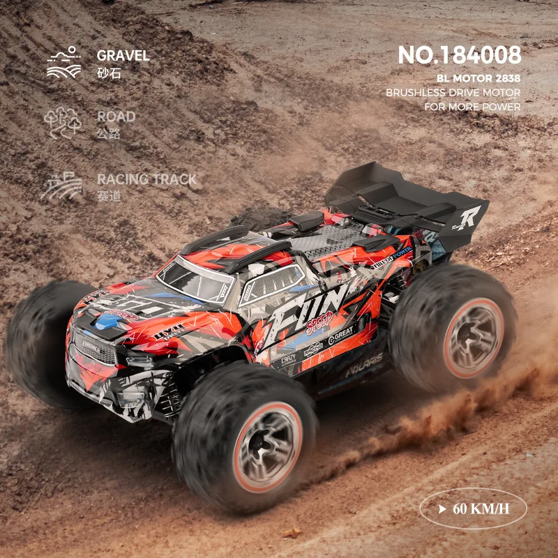 WLToys 184008 1:18 Three in One Brushless Electric 4WD Remote Control Off Road Vehicle Model Toy Christmas Gift 3