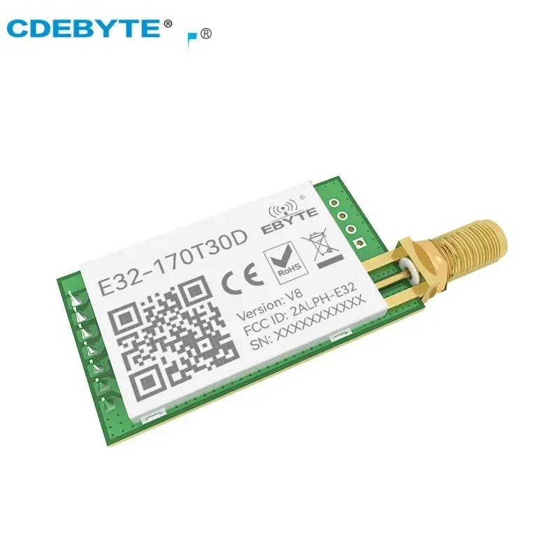 LoRa 170MHz 8km Wireless Transceiver Transmitter Receiver RF Module 1W SMA Antenna wireless module CDEBYTE