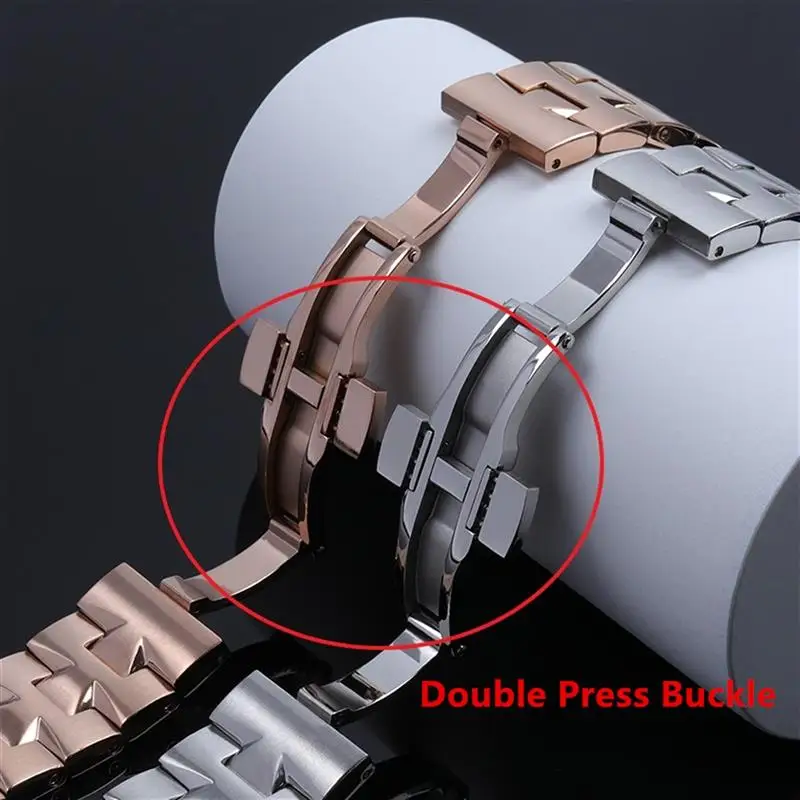SCHIK 24mm 7mm 8mm Quick Release Connection Stainless Steel Bracelet Watch Band,For VACHERON CONSTANTIN Strap Watchband