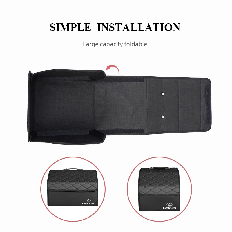 Large Capacity Car Trunk Storage Box Organize Collection Case Lexus RX330 IS250 Ct200h ES300h RX350 IS300h NX300h RX400h ES350 car interior accessories
