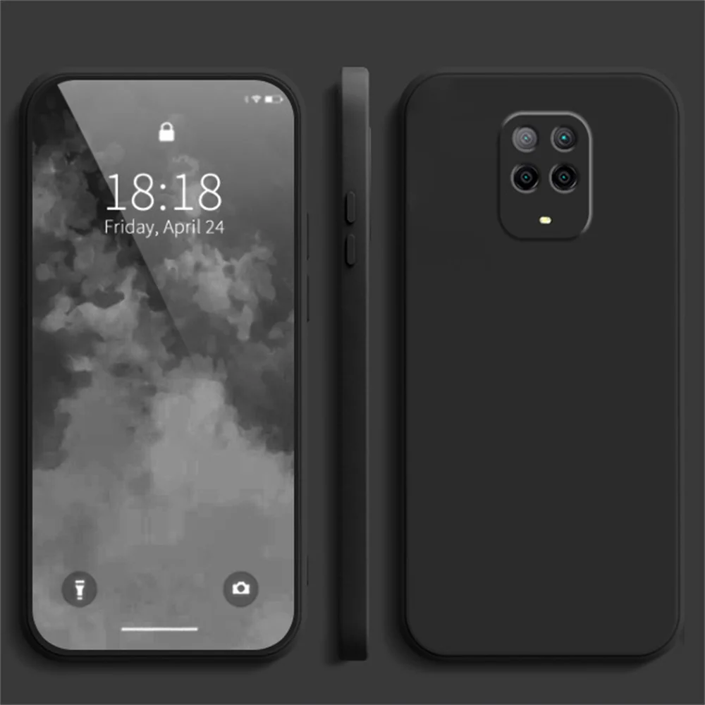 Für Xiaomi Redmi Note 9 9S Pro Stoßfeste Silikon-Flüssigkeits-Schutzhülle Weiche Rückseite Für Xiaomi Redmi Note 9S Handyhülle