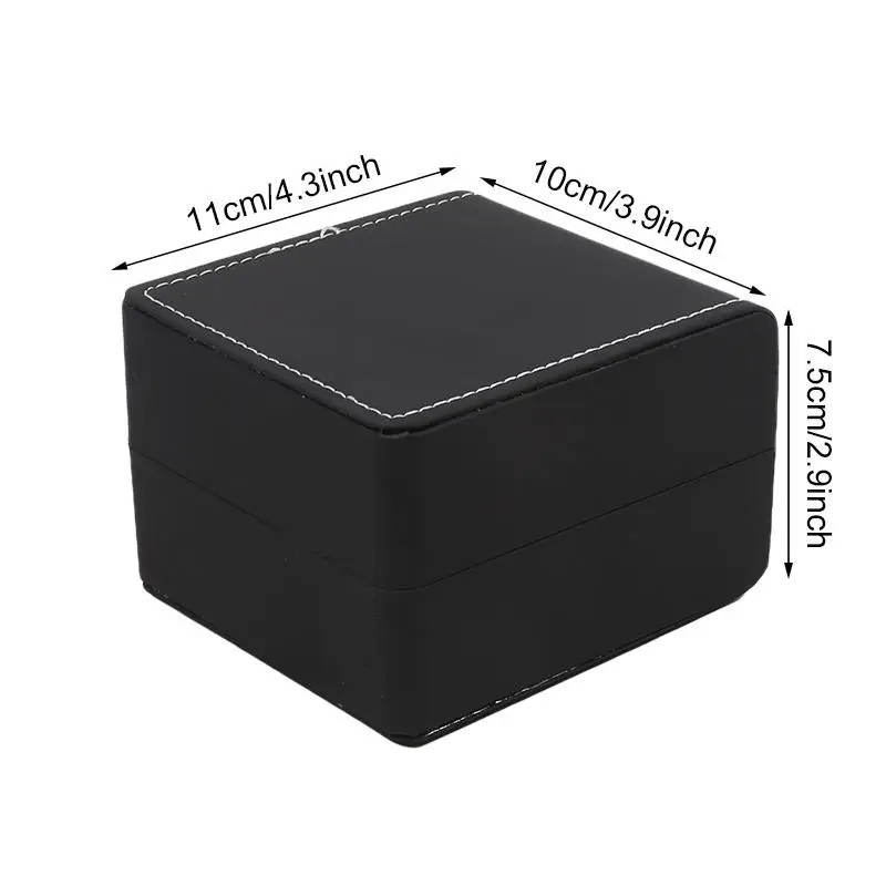 High Grade PU Leather Single Watch Gift Box with Pillow – Elegant Wristwatch Display Ca... - SKU LWGB2010 - UGI Packaging