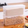 5/1pcs Noodles Sealed Can Reusable Plastic Food Storage Box Container Square Fridge Crisper with Lid Kitchen Storage Organiser 3