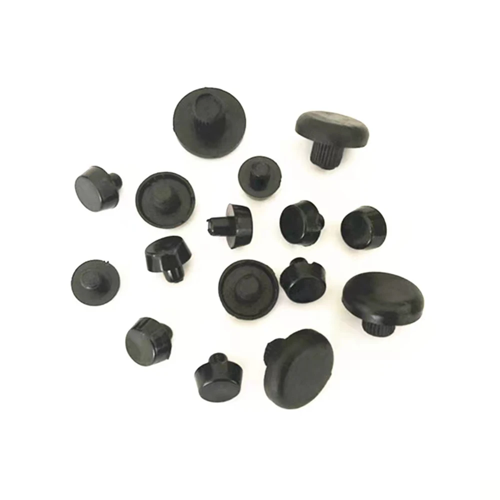 10/20/50Pcs 6mm Black/White Plastic Bow Chair Stool Non-slip Feet Wear-resistant Camber Crash Pad Footpads Hole Plugs