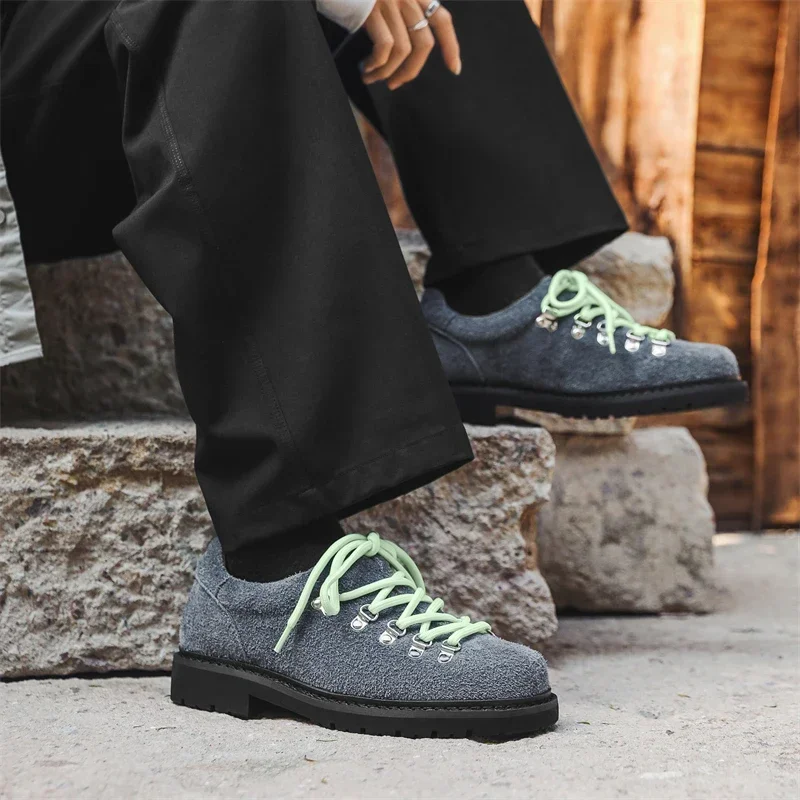 COZOK 2024 Autumn Winter New Fashionable Personalized Quality men's Casual Shoes Thick Bottom Comfortable Simple Handsome Charm 5