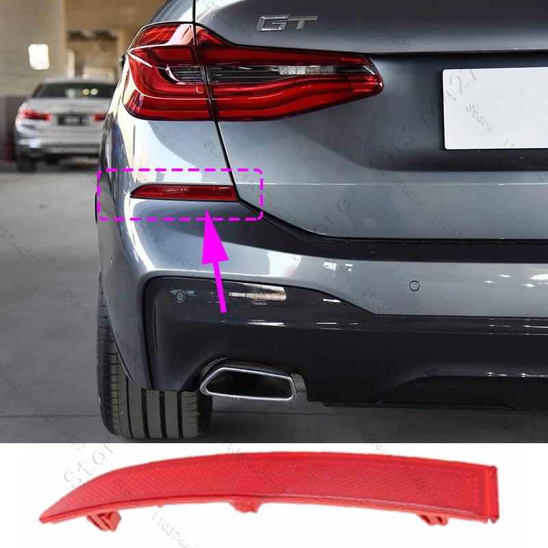 2017-2022 BMW 640iX 그란 투리스모 (GT) 차시 (G32) 리어 리플렉터 범퍼 63147391647 63147391648
