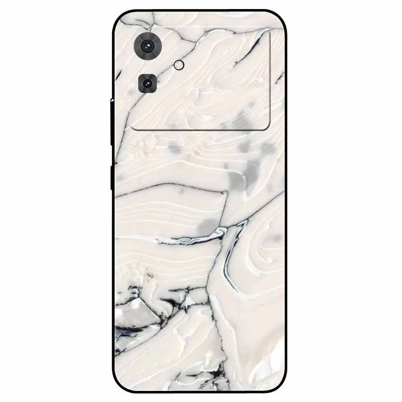 Floral Marble Silicone TPU Soft Phone Case with Cool Print Design