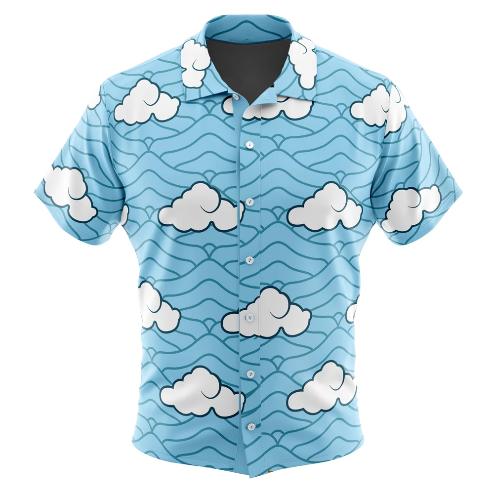 Sakonji Urokodaki Demon Slayer Button Up Hawaiian Shirt Men's Japanese casual shirt summer wear
