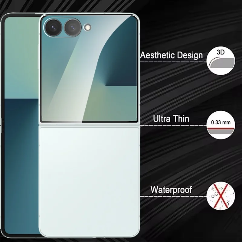 Privacy Screen Protector for Samsung Galaxy Z Flip Series - Anti-Peep Tempered Glass, Case-Friendly Design