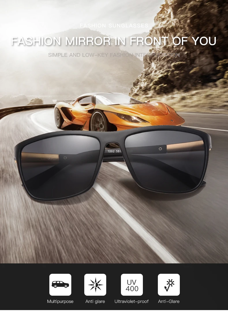 2022 Platz Polarisierte Sonnenbrille Männer Fahren Sung Klassische Retro Marke Designer Sun G Blau Spiegel Objektiv Unisex_voghion.com